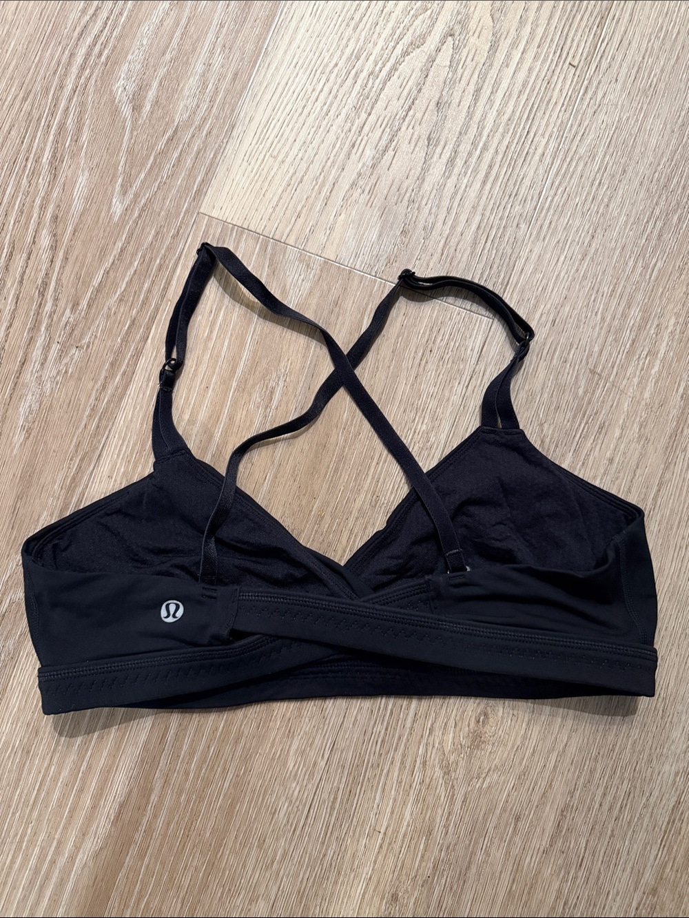 Lululemon Black Cross Back Sports Bra Size 8